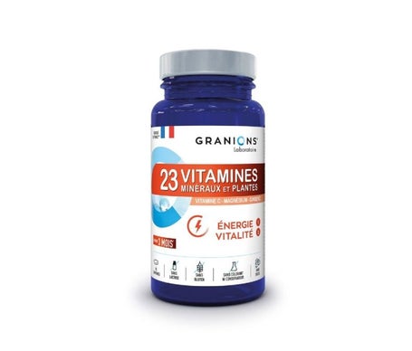 Granions 23 Vitamines Minéraux et Plantes Énergie Vitalité 90comp