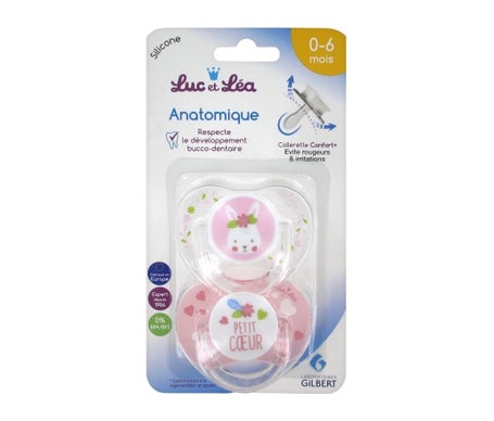 Luc et Léa Duo Chupete Anatómico 0-6 Meses 2uds