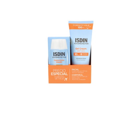 Isdin Kit Fusion Water Magic Spf50+ 50ml + Gel Creme Spf50 100ml