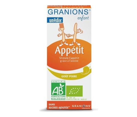 Granions Sirop d'Appétit pour Enfants Poire 125ml