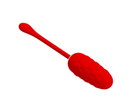 Pretty Love Huevo Vibrador Textura Marina Recargable Rojo 1ud