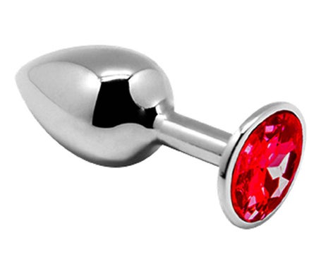 Alive Anal Pleasure Mini Plug Metal Rojo Talla M 1ud