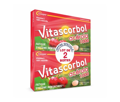 Vitascorbol Acerola 1000 2x30 comprimidos masticables