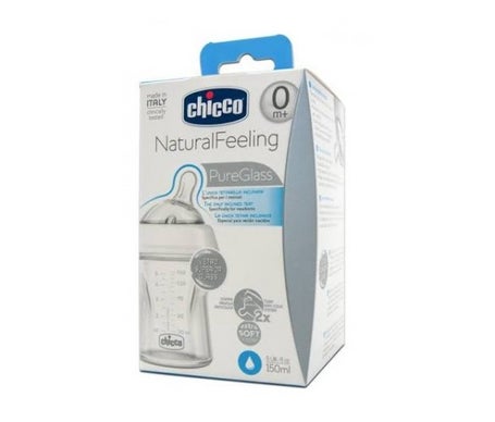 Chicco Biberón Natural feeling Vidrio 150ml
