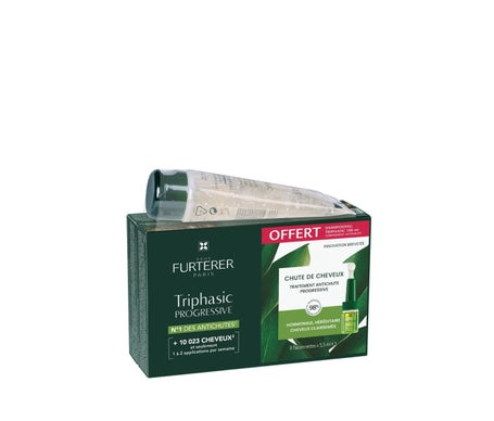 René Furterer Triphasic Progressive 8x5,5ml + Champú Anticaída 100ml