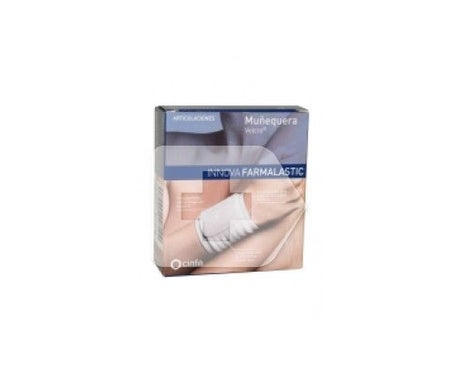 Farmalastic Innova muñequera velcro talla extra grande blanca 1ud