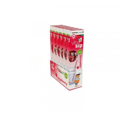 Vitasip Kids Calcium Straws Frambuesa 7uds