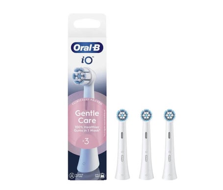 Oral-B Io Gentle Care Cepillo Eléctrico Recarga Blanco 3 uds