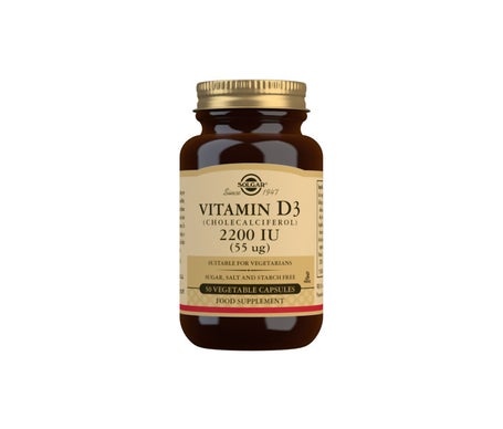 Solgar Vitamina D3 Colecalciferol 2200 UI 55 mcg 50 vcaps
