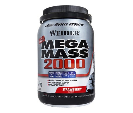 Weider Mega Mass 2000 Fresa 15000g
