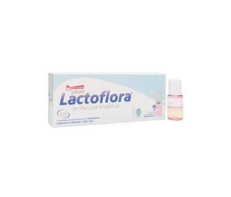 Lactoflora Protector Intestinal Infantil Sabor Fresa 7 Viales