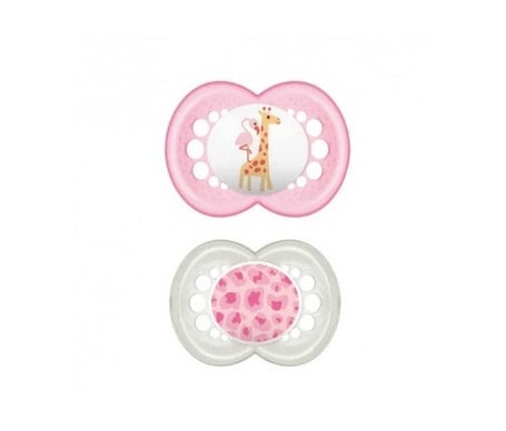 Mam Baby Chupete Original Silicona Rosa +16M 2 Unidades