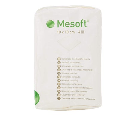 Mesoft Compresas no estériles de tejido no tejido 10x10cm 100uts