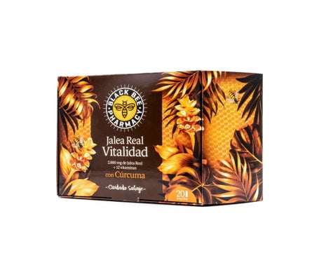 Black Bee Jalea RealVitalidad Cúrcuma 20 Ampollas