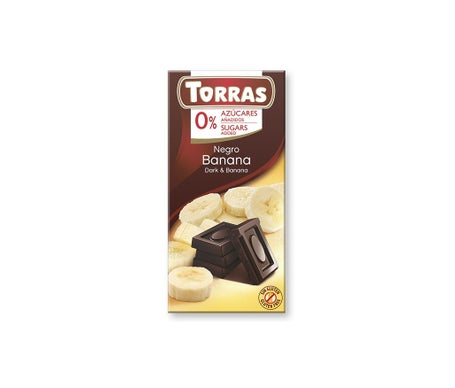 Torras Chocolate Negro con Banana 75g