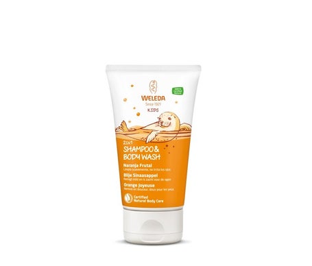 Weleda Kids 2 en 1 Champú y Gel de Ducha Naranja Frutal 150ml