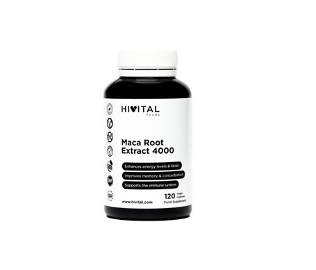 Hivital Foods Maca Peruana Extracto Concentrado 4000 mg 120 cáps