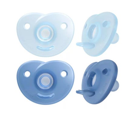 Avent Chupete Silicona Soothies 0-6 Meses Azul 2uds