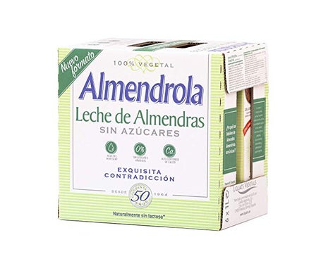 Almendrola Bebida Vegetal de Almendra Sin Azúcar 6uds