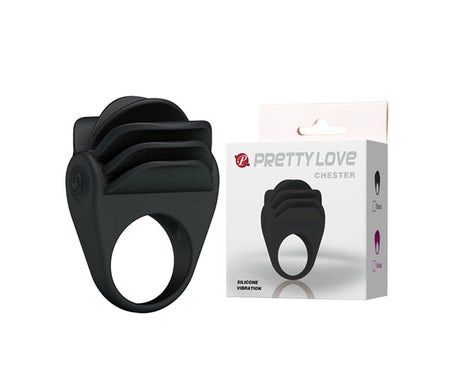 Pretty Love Chester Anillo Vibrador Negro 1ud