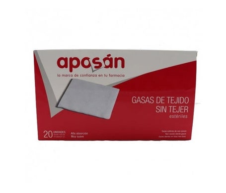 Aposan Gasa Estéril Tejido sin Tejer Compresas 10x20cm 20uds