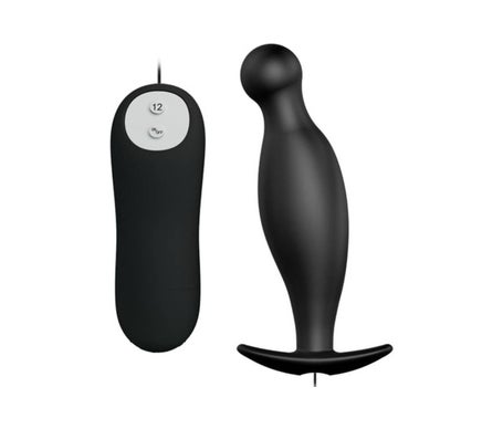 Pretty Love Plug Anal Silicona 12 Modos Vibración Negro 1ud