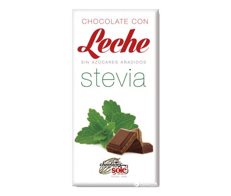 Chocolates Solé Chocolate Leche Stevia sin Gluten 100g