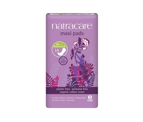 Natracare Compresa regular maxi pads 14uds