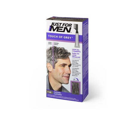 Just for Men Touch of Grey tratamiento colorante gradual castaño 40g