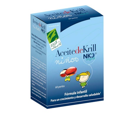 100% Natural Aceite de Krill Nko Original Niños 60 Perlas