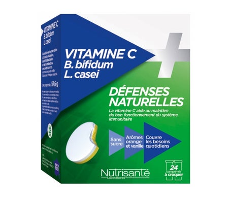 Nutriente Vitamina C + Probióticos 24 comprimidos