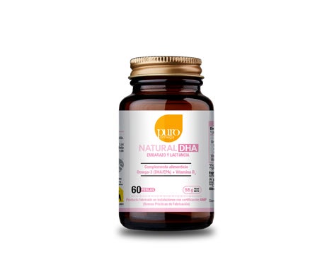 Puro Omega Natural DHA Embarazo Lactancia 60 Perlas
