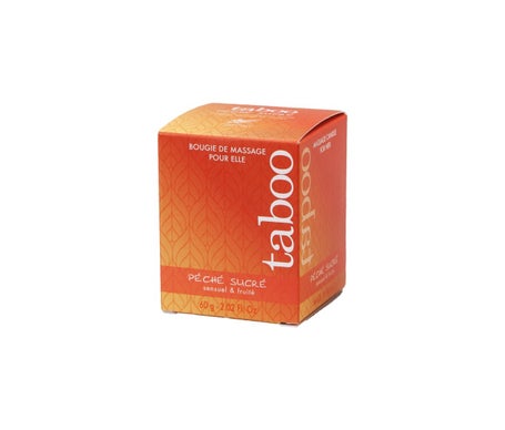Ruf Taboo Vela de Masaje para Ella Peche Sucre Aroma Nectarina 60 g | Natural Doctor