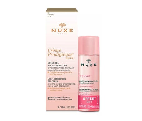 Nuxe Crème Prodigieuse Boost Crema-Gel 40 ml + Very Rose Agua Micelar 40 ml