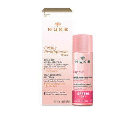 Nuxe Crème Prodigieuse Boost Crema-Gel 40ml + Very Rose Agua Micelar 40ml