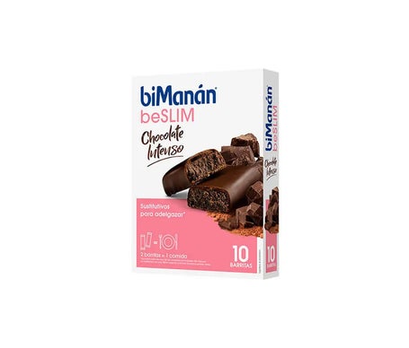 biManán Barritas Chocolate Intenso 10uds