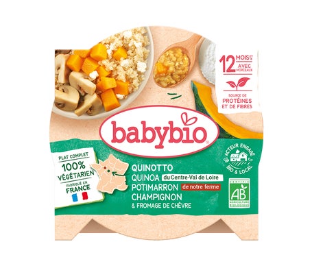 BabyBio Quinotto Quinoa Calabaza Champiñon +12M 230 g