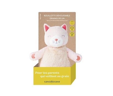 Sanodiane Bolsa Agua Caliente Granos Linaza Infantil Gato 1ud