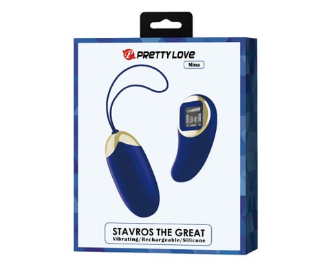 Pretty Love Mina Huevo Vibrador Control Remoto Azul 1ud
