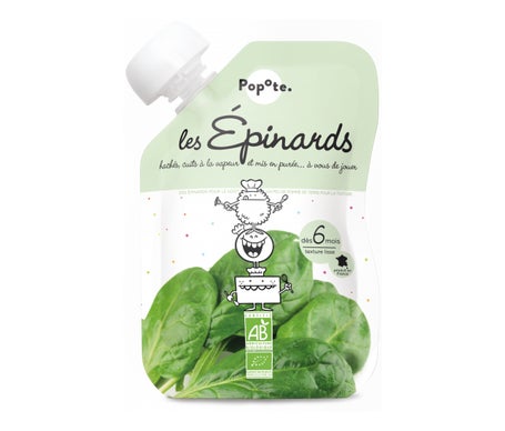 Popote Calabaza Espinacas Ecológico 120g