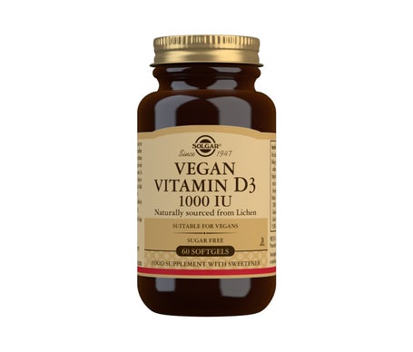 Solgar Vitamina D3 Vegana 1000 UI 60 perlas