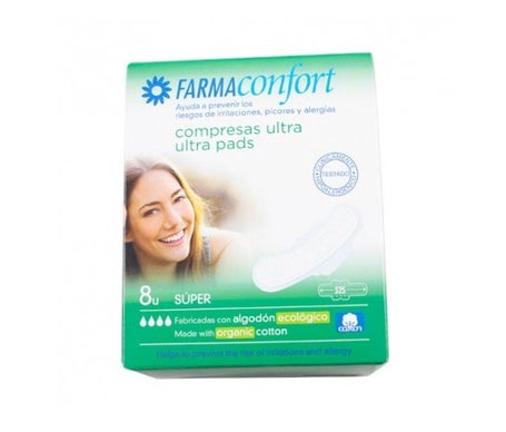 Farmaconfort Compresas Ultrafinas 100% Algodón 8uds