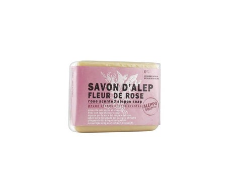 Alepo jabón industrial con agua de rosas damascena 100g