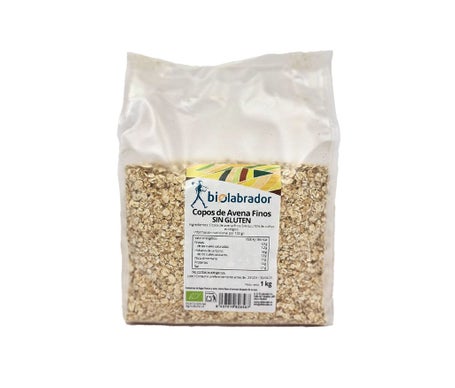 Biolabrador Copos de Avena Finos Sin Gluten 1kg