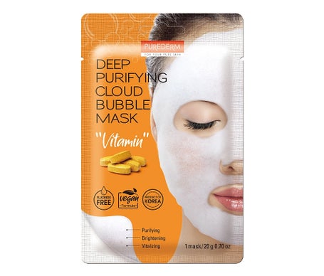 Purederm Deep Purifing Cloud Bubble Mask Vitamin 20g