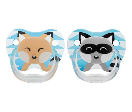 DrBrown's Prevent Chupete Animal Faces Infantil Talla 1 0-6M 2uds