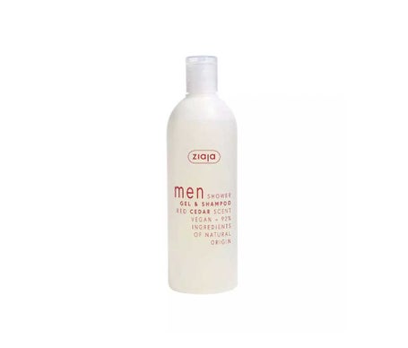 Ziaja Men Shower Gel & Shampoo Red Cedar Scent 400ml