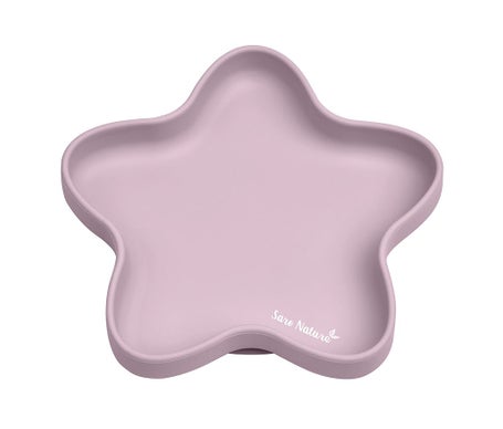 Saro Baby Plato Silicona Star Rosa 1 ud