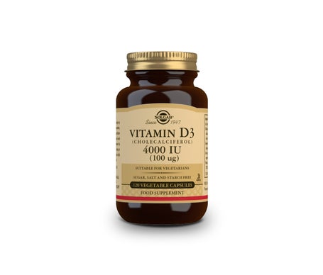 Solgar Vitamina D3 4000UI 100µg Colecalciferol 120caps