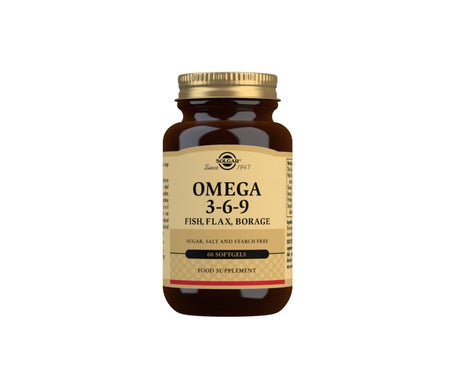 Solgar Omega 3-6-9 Pescado Lino y Borraja 60 perlas